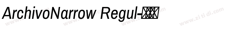 ArchivoNarrow Regul字体转换